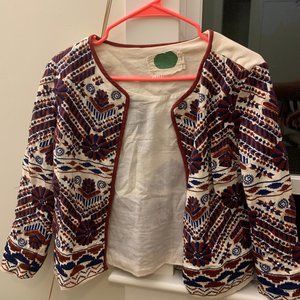 Anthropologie Embroidered Jacket (XS)